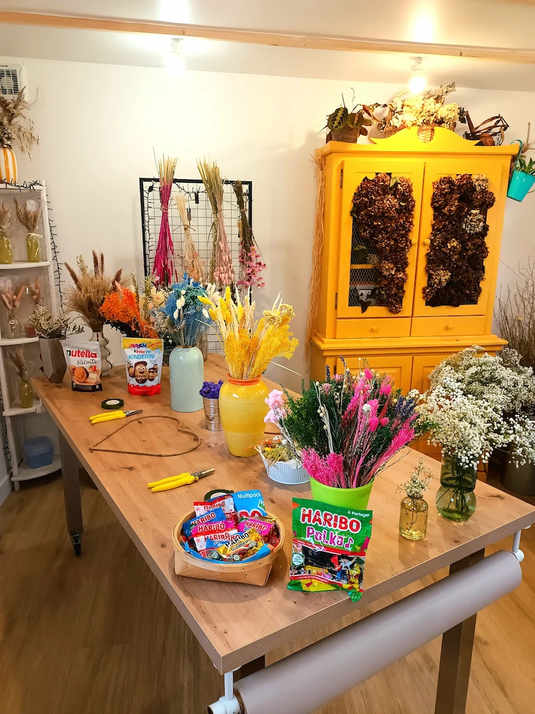 Intérieur de l'atelier Artistfloral