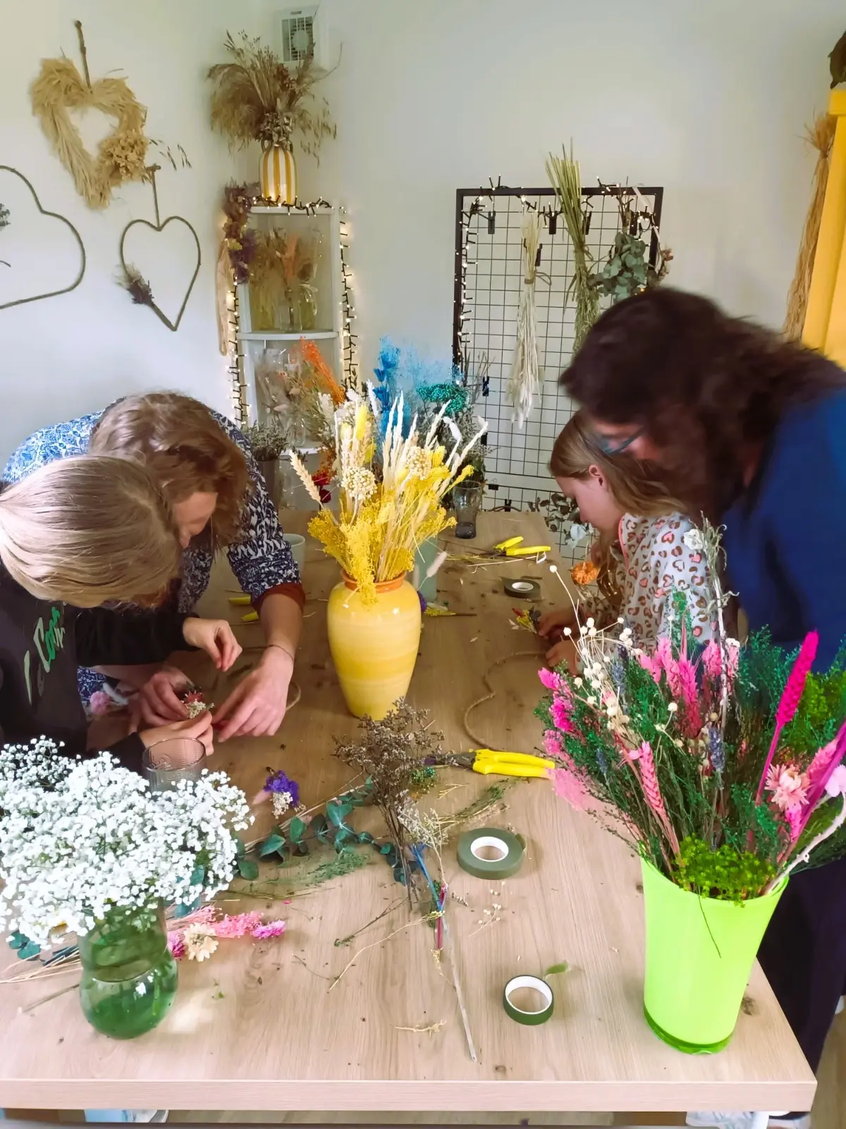 Atelier floral mère et fille