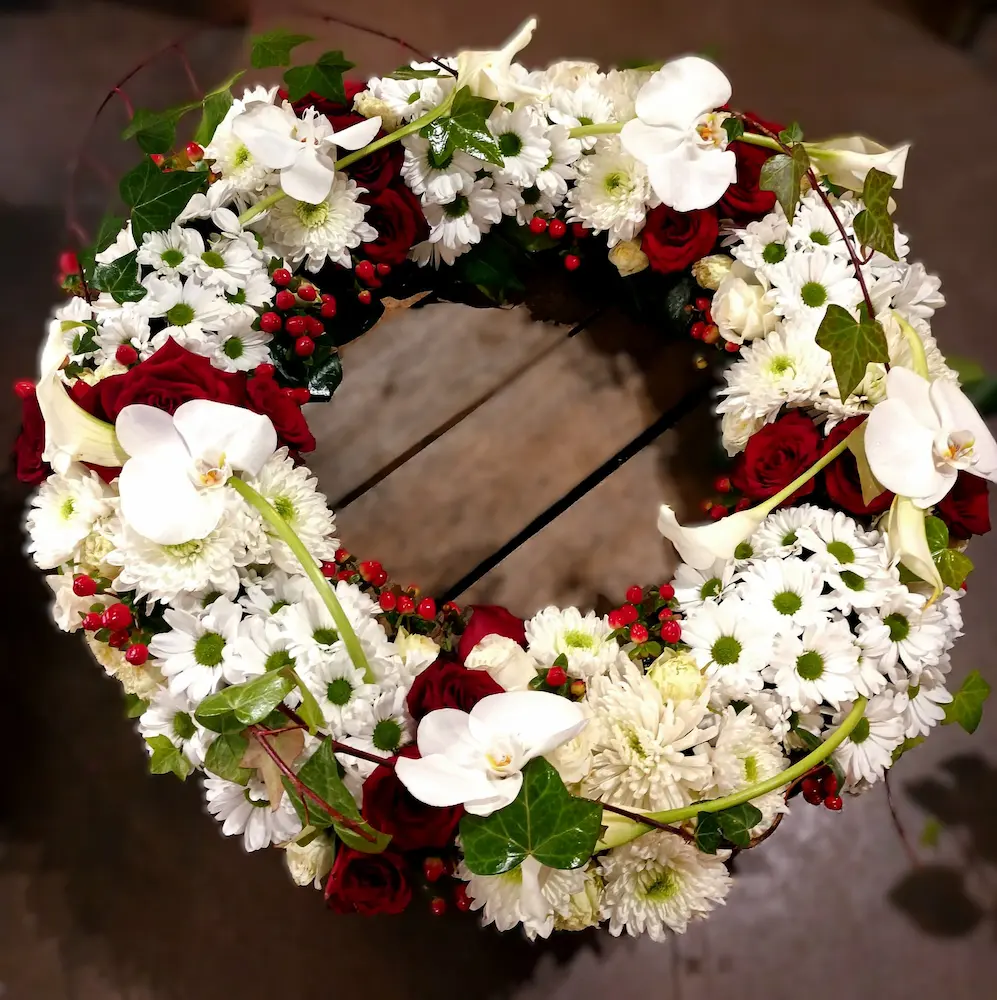Hommage floral Lien pour les moments difficiles